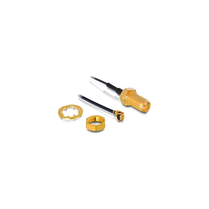 RP-SMA socket for installation to MHF U.FL plug, adapter — image 1