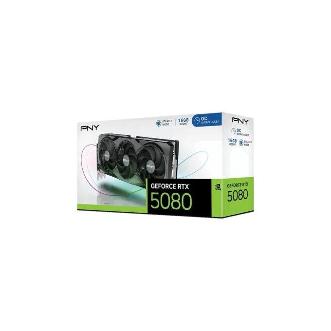 RTX 5080 16GB PNY OC DGGR7 3 Fan Graphics Card - 5080 - Open-air, GDDR6X, 16GB — image 10