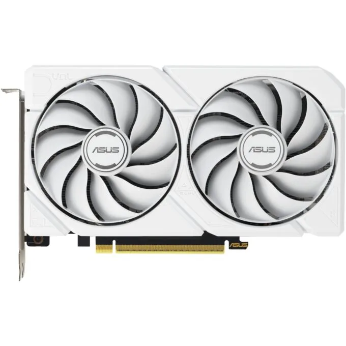 RX 9060 XT 16GB Asus DUAL GDDR6 white - RX 9060 XT - White, 16GB GDDR6, PCIe 5.0 — image 1