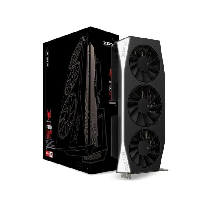 RX 9060 XT 16GB XFX Radeon Mercury OC Gaming GDDR6 3 Fan - RX 9060 XT - Black, 16 GB GDDR6, 128-bit, PCIe 5.0 — image 5