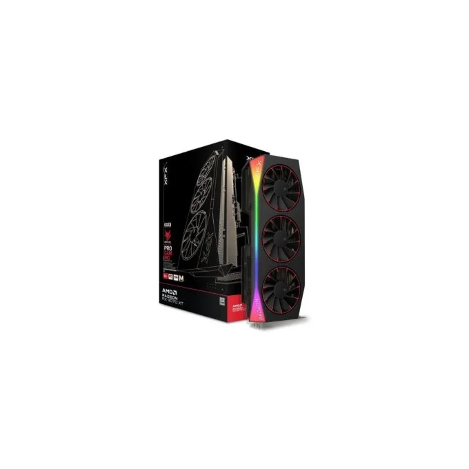 RX 9070 XT 16GB XFX Mercury Magnetic Air Gaming RGB OC GDDR6 3 Fan - RX 9070 XT - Air-cooled, RGB, 16GB GDDR6 — image 5