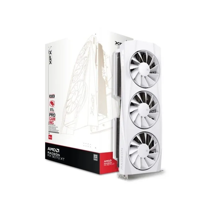RX 9070 XT - White, 16GB GDDR6, 1660/2970 MHz, PCIe 5.0, 3-Fan — image 5