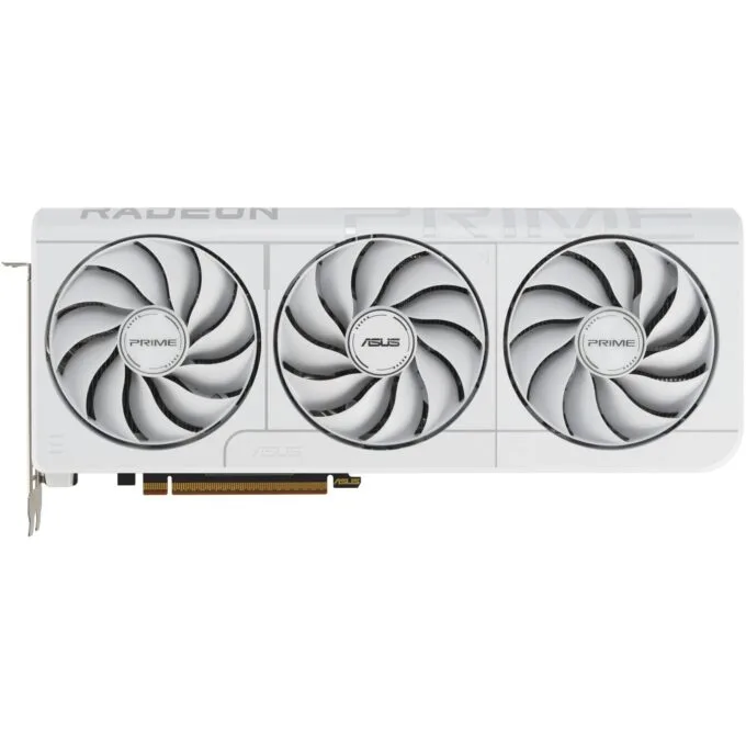 RX 9070XT 16GB ASUS PRIME GDDR6 WHITE - RX 9070XT - White, 16GB, GDDR6 — image 1