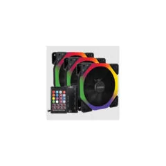 SAMA RGB Dual Ring Rainbow Kit 3x120mm Case Fans