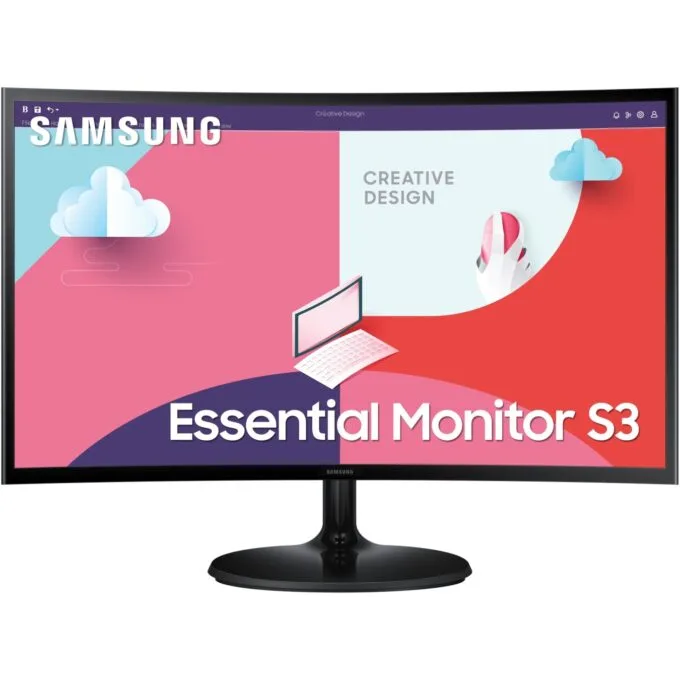 Samsung 27-inch C27F364EAU Full HD Curved Monitor - 1080p 75Hz 4ms VA - Black — image 1