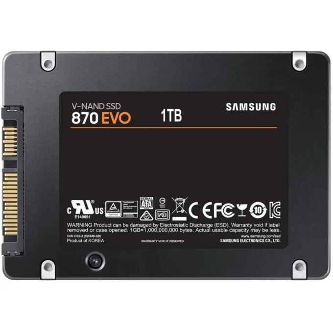 Samsung 870 EVO 1TB 2.5" SATA III SSD - 560 MB/s 1GB LPDDR4 - MZ-77E1T0B — image 6