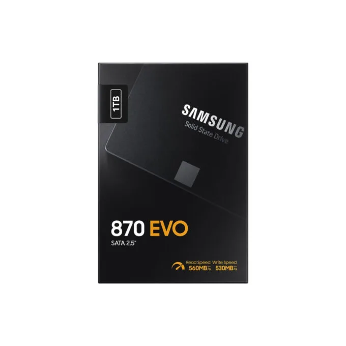 Samsung 870 EVO 1TB 2.5" SATA III SSD - 560 MB/s 1GB LPDDR4 - MZ-77E1T0B — image 1