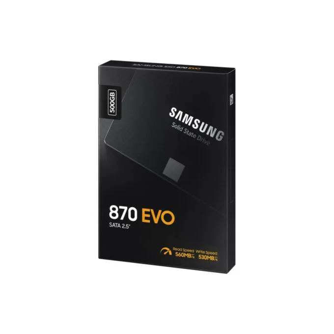 Samsung 870 EVO 500GB SSD - MZ-77E500B - 2.5-inch SATA III 6Gb/s, 560/530 MB/s — image 2