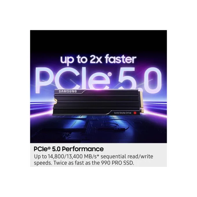 Samsung 9100 Pro 1TB M.2 2280 NVMe SSD (Heatsink) - PCIe 5.0 x4 14700 MB/s - MZ-VAP1T0CW — image 5