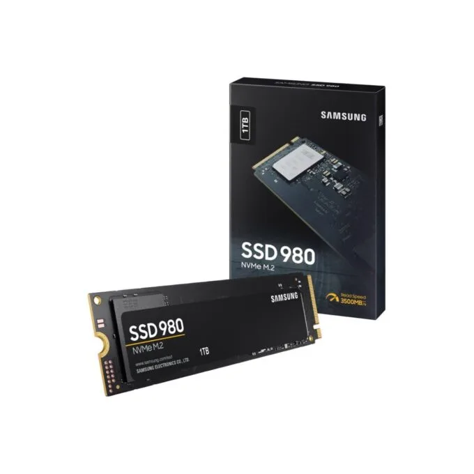 Samsung 980 1TB M.2 2280 NVMe SSD - PCIe 3.0 x4 3500 MB/s - MZ-V8V1T0BW — image 1