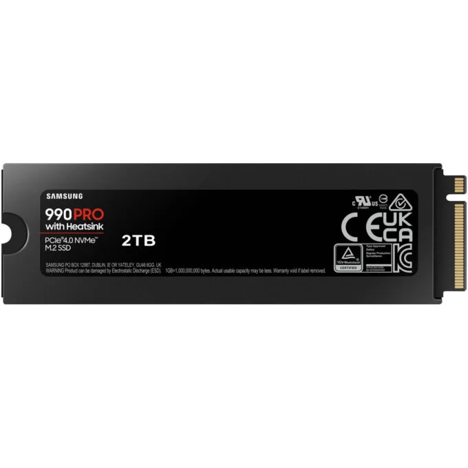 Samsung 990 PRO 2TB M.2 2280 NVMe SSD (Heatsink) - PCIe 4.0 x4 7450 MB/s - MZ-V9P2T0CW — image 7