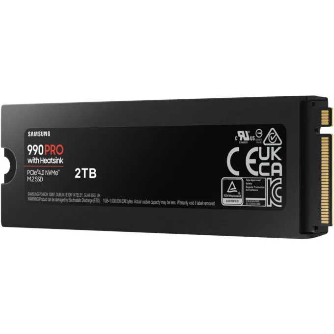Samsung 990 PRO 2TB M.2 2280 NVMe SSD (Heatsink) - PCIe 4.0 x4 7450 MB/s - MZ-V9P2T0CW — image 8