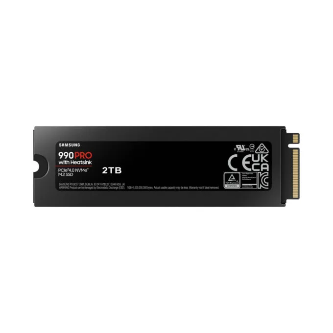 Samsung 990 Pro 2TB M.2 NVMe SSD - MZ-V9P2T0CW - PCIe 4.0 x4 Heatsink 7450/6900 MB/s — image 2