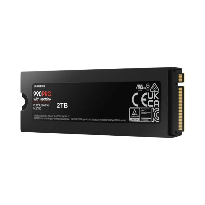 Samsung 990 Pro 2TB M.2 NVMe SSD - MZ-V9P2T0CW - PCIe 4.0 x4 Heatsink 7450/6900 MB/s — image 4