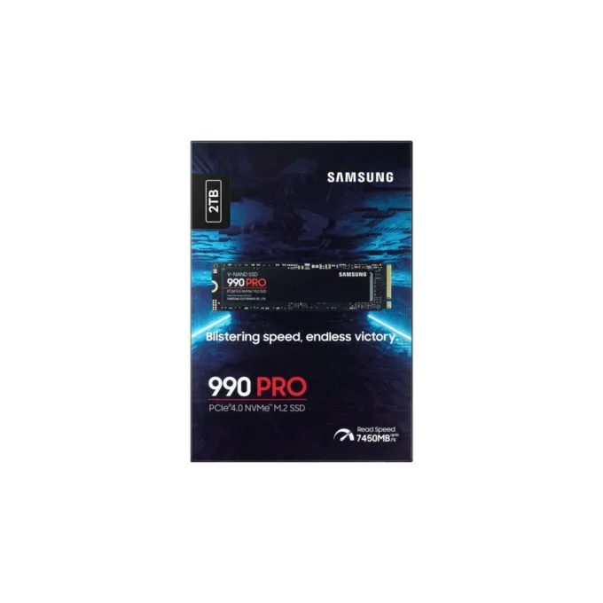 Samsung 990 Pro 2TB M.2 NVMe SSD - PCIe 4.0 x4 7450 MB/s - MZ-V9P2T0BW — image 1