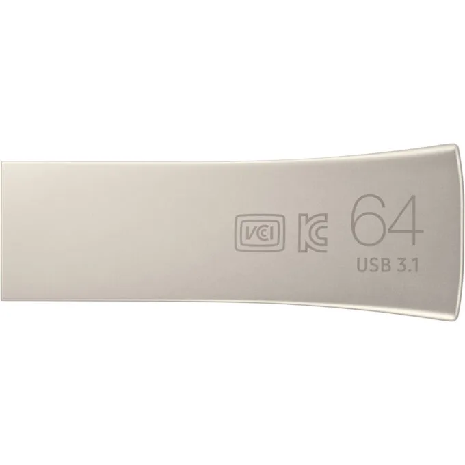 Samsung Bar Plus - MUF-64BE - 64GB Silver USB 3.2 Gen1 (USB 3.1) Type-A, 300MB/s, Capless — image 2
