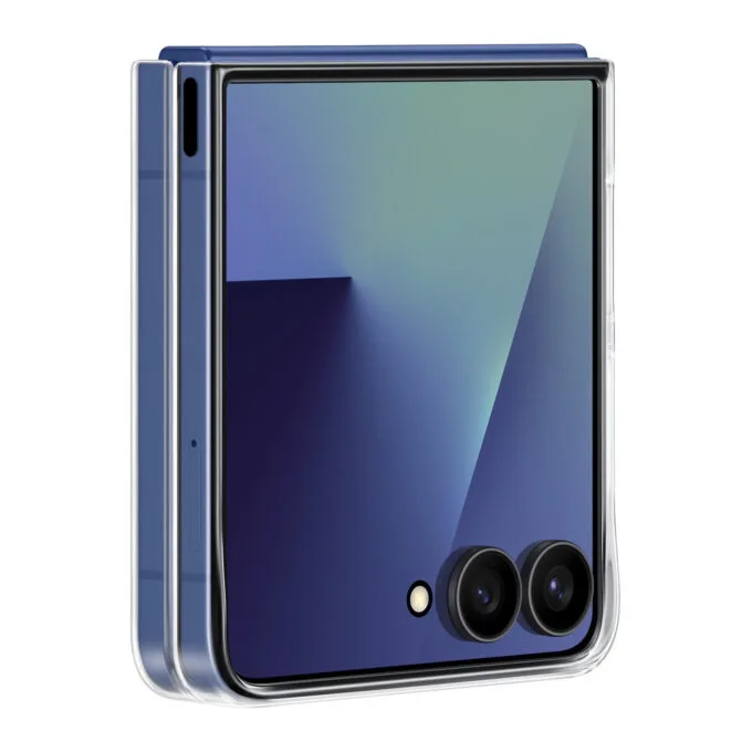 Samsung Clear Case - Galaxy Z Flip7 - Transparent Silicone Clear Cover — image 2