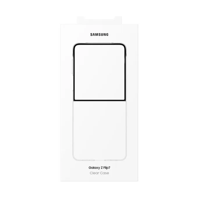Samsung Clear Case - Galaxy Z Flip7 - Transparent Silicone Clear Cover — image 6