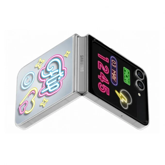 Samsung Clear Flipsuit Case - EF-ZF741CTEGWW - Transparent Cover for Galaxy Z Flip6 — image 2