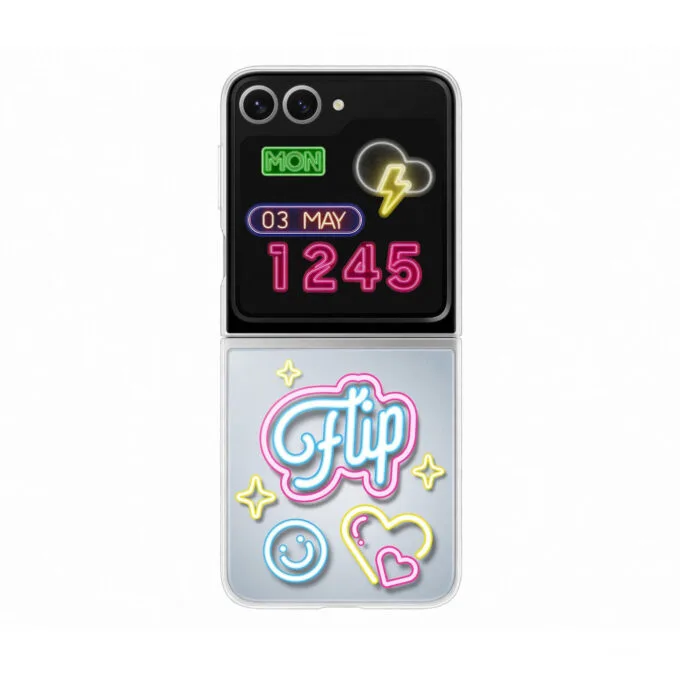 Samsung Clear Flipsuit Case - EF-ZF741CTEGWW - Transparent Cover for Galaxy Z Flip6 — image 1