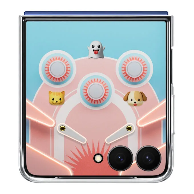 Samsung Flipsuit Case for Galaxy Z Flip7 - Transparent Silicone Flip Cover — image 2
