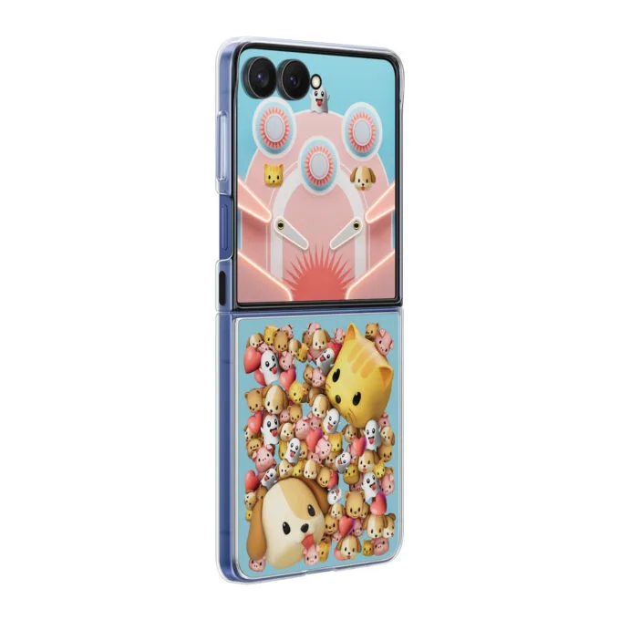 Samsung Flipsuit Case for Galaxy Z Flip7 - Transparent Silicone Flip Cover — image 3
