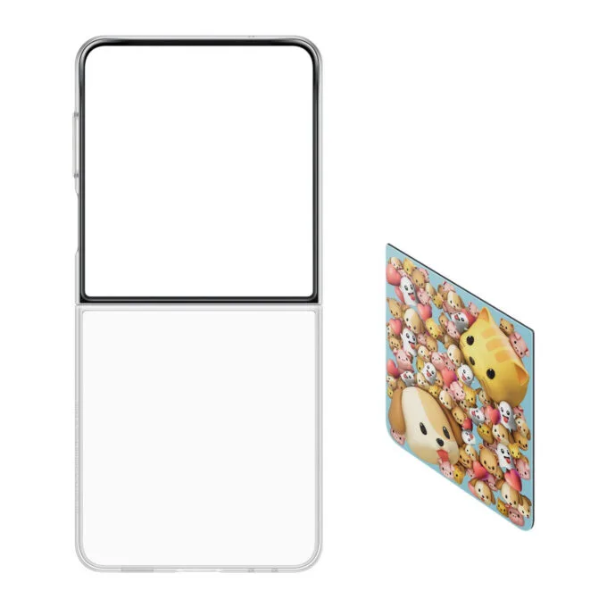 Samsung Flipsuit Case for Galaxy Z Flip7 - Transparent Silicone Flip Cover — image 5