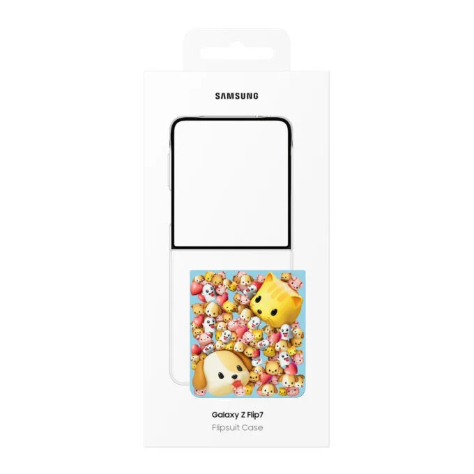 Samsung Flipsuit Case for Galaxy Z Flip7 - Transparent Silicone Flip Cover — image 6