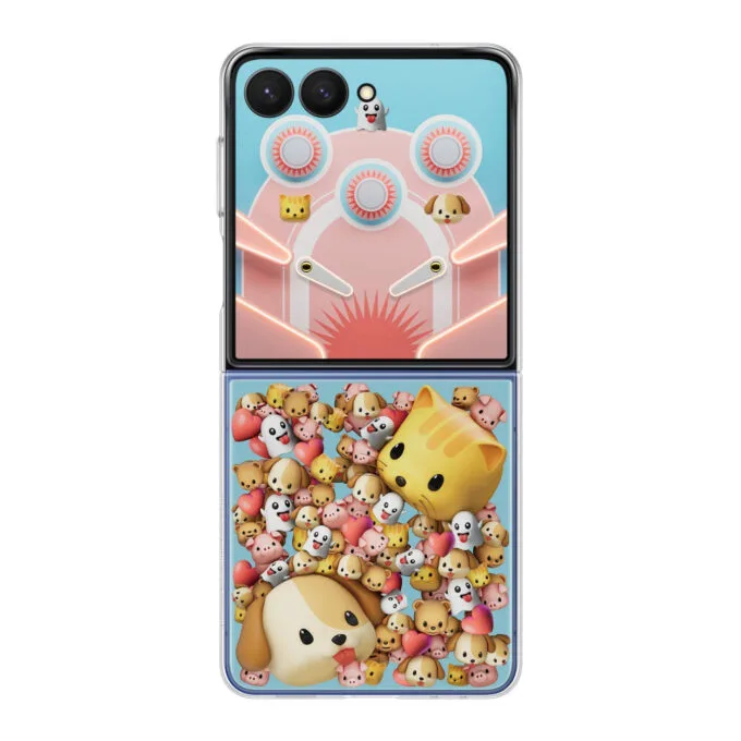 Samsung Flipsuit Case for Galaxy Z Flip7 - Transparent Silicone Flip Cover — image 1
