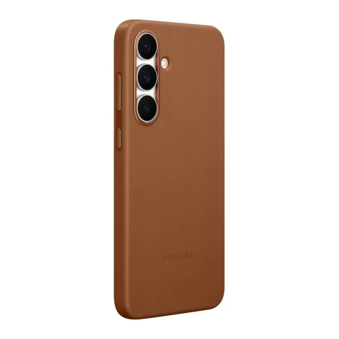 Samsung Kindsuit Cover for Galaxy S25 FE - Cinnamon colour - Faux leather holster case — image 3