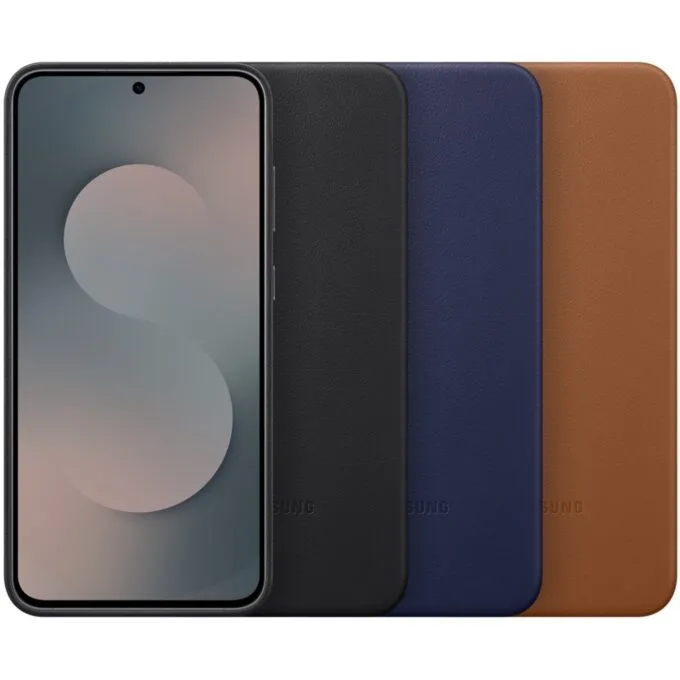 Samsung Kindsuit Cover for Galaxy S25 FE - Cinnamon colour - Faux leather holster case — image 6