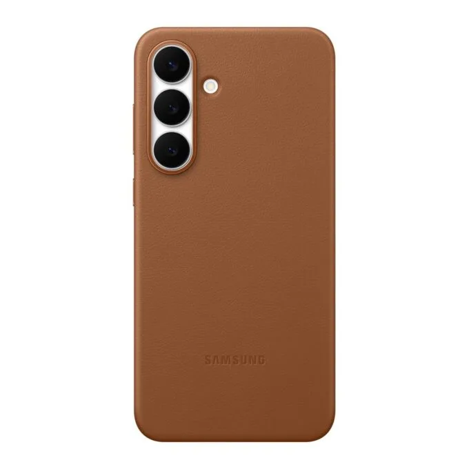 Samsung Kindsuit Cover for Galaxy S25 FE - Cinnamon colour - Faux leather holster case — image 1