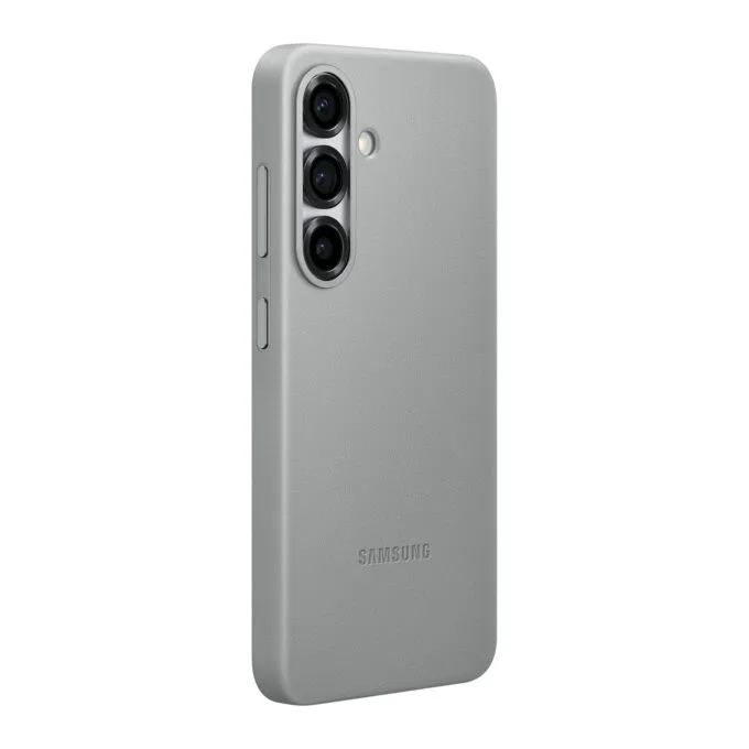 Samsung Kindsuit Faux Leather Case - Galaxy S25 - Grey, Drop-Proof Cover — image 3