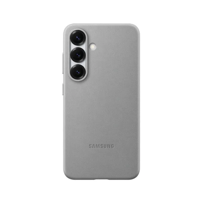 Samsung Kindsuit Faux Leather Case - Galaxy S25 - Grey, Drop-Proof Cover — image 9