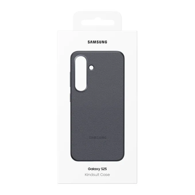 Samsung Kindsuit Faux Leather Flip Cover - Galaxy S25 - Black, Drop & Scratch Protection — image 10