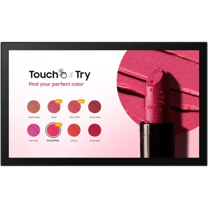 Samsung LED Interactive Digital Signage - QB13C-T - 33 cm (13'), with touchscreen (Multi-Touch), Tizen OS, 1080p 1920x1080 — image 1