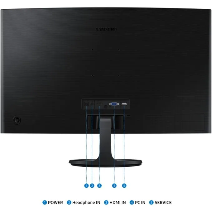 Samsung LS27D364GAU 27-inch FHD Curved VA 100Hz 4ms Monitor - Black — image 6