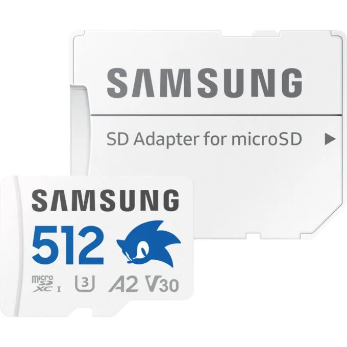 Samsung MB-MD512S MicroSDXC 512GB - UHS-I (U3/V30) A2, 180MB/s Read, 130MB/s Write, Blue/Grey/White, Includes SD Adapter — image 4