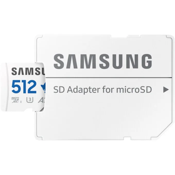 Samsung MB-MD512S MicroSDXC 512GB - UHS-I (U3/V30) A2, 180MB/s Read, 130MB/s Write, Blue/Grey/White, Includes SD Adapter — image 5