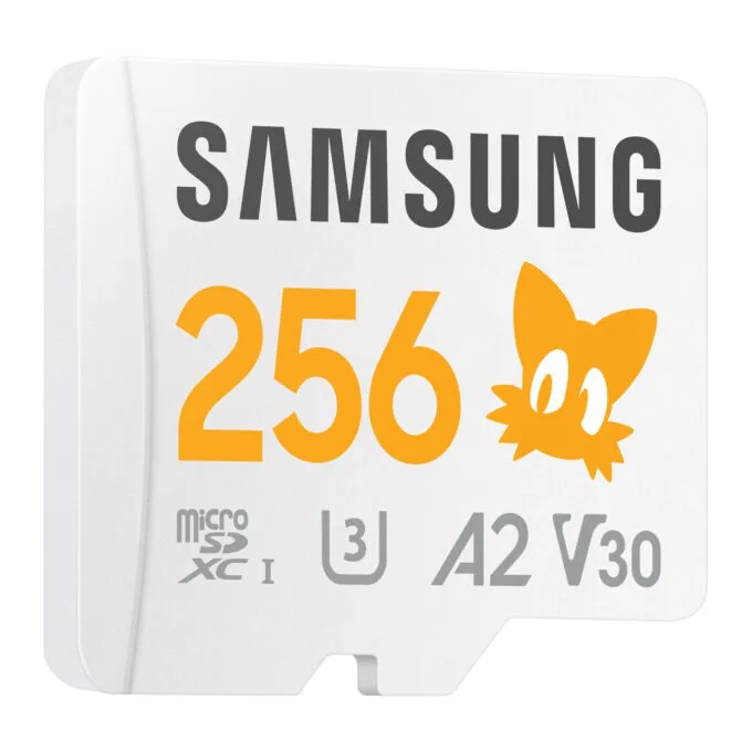 Samsung microSDXC MB-MD256S - 256GB, UHS-I U3/V30, A2, 180MB/s Read, 130MB/s Write, Grey/White/Yellow, SD Adapter — image 3