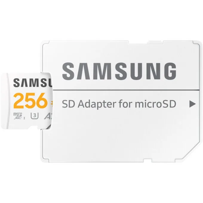 Samsung microSDXC MB-MD256S - 256GB, UHS-I U3/V30, A2, 180MB/s Read, 130MB/s Write, Grey/White/Yellow, SD Adapter — image 5