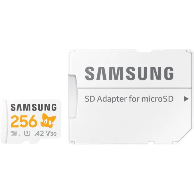 Samsung microSDXC MB-MD256S - 256GB, UHS-I U3/V30, A2, 180MB/s Read, 130MB/s Write, Grey/White/Yellow, SD Adapter — image 6