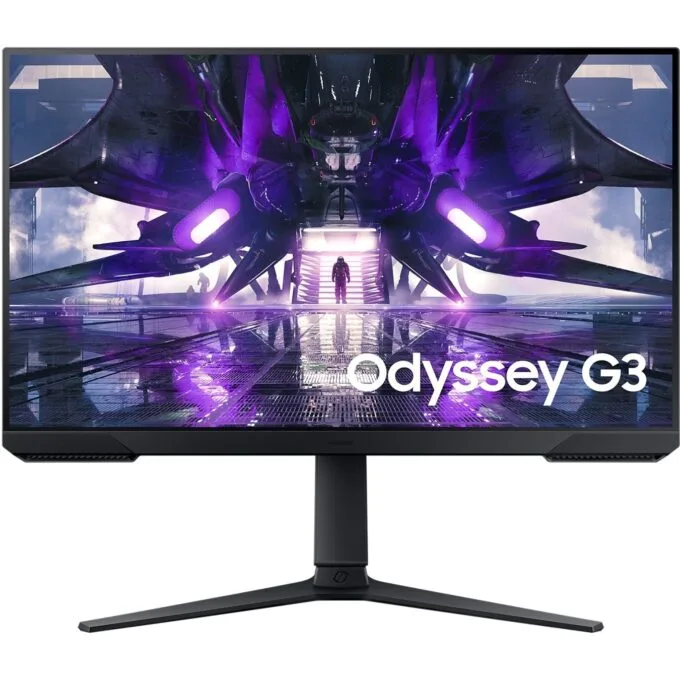 Samsung Odyssey G3 - S27AG304NR - 27-inch FHD VA monitor with 1000R curvature, 144Hz, 1ms, HDMI/DP, Pivot, VESA, Black — image 1