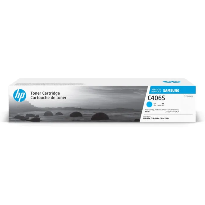 Samsung Original Cyan Toner Cartridge - CLT-C406S (ST984A) - Cyan, Standard Yield 1000 pages — image 1