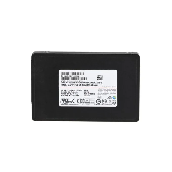Samsung PM897 960GB - Enterprise 2.5" SATA III SSD - V-NAND 560MB/s Read 530MB/s Write MZ-7L3960HBLT — image 2