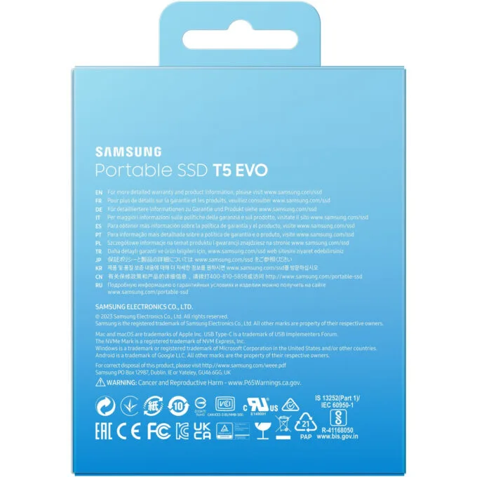 Samsung Portable SSD T5 EVO 2TB MU-PH2T0S USB 3.2 Gen1 460MB/s Black — image 13