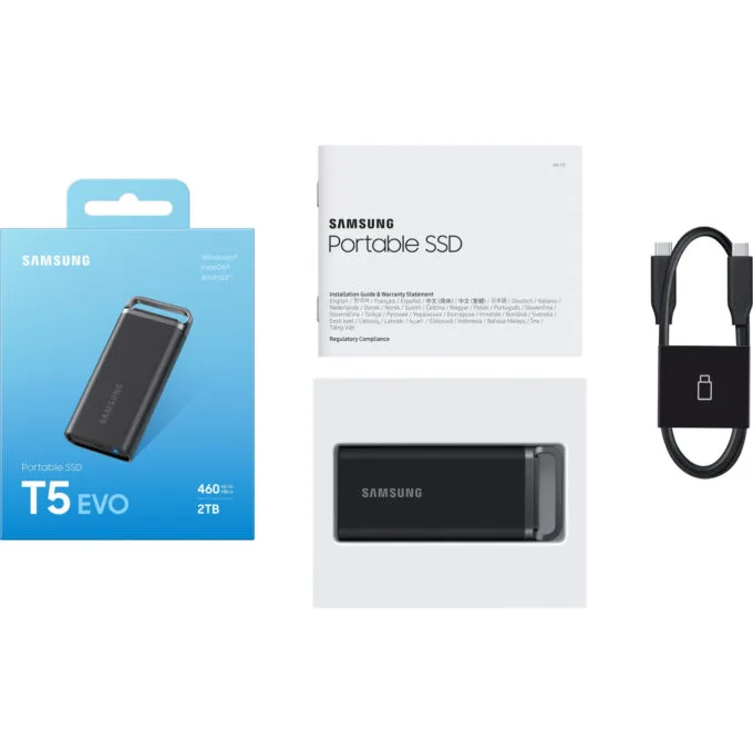 Samsung Portable SSD T5 EVO 2TB MU-PH2T0S USB 3.2 Gen1 460MB/s Black — image 5