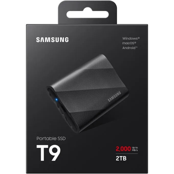 Samsung Portable SSD T9 MU-PG2T0B 2TB USB 3.2 Gen2x2 Black 2000MB/s — image 4