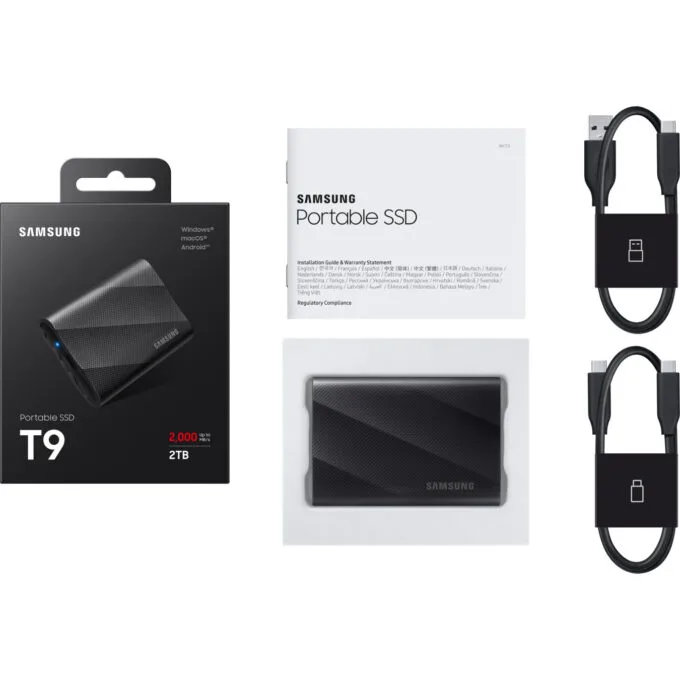 Samsung Portable SSD T9 MU-PG2T0B 2TB USB 3.2 Gen2x2 Black 2000MB/s — image 8