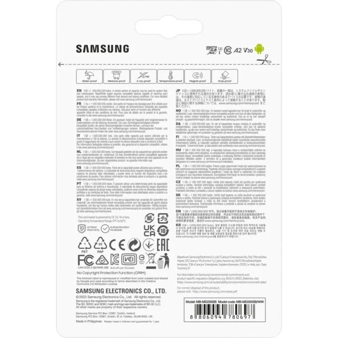 Samsung PRO Plus microSDXC 256GB + USB card reader - 180 MB/s — image 4